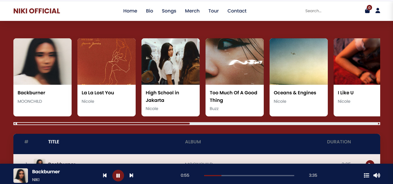 NIKI OFFICIAL Website